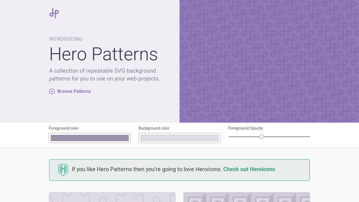 Hero Patterns preview