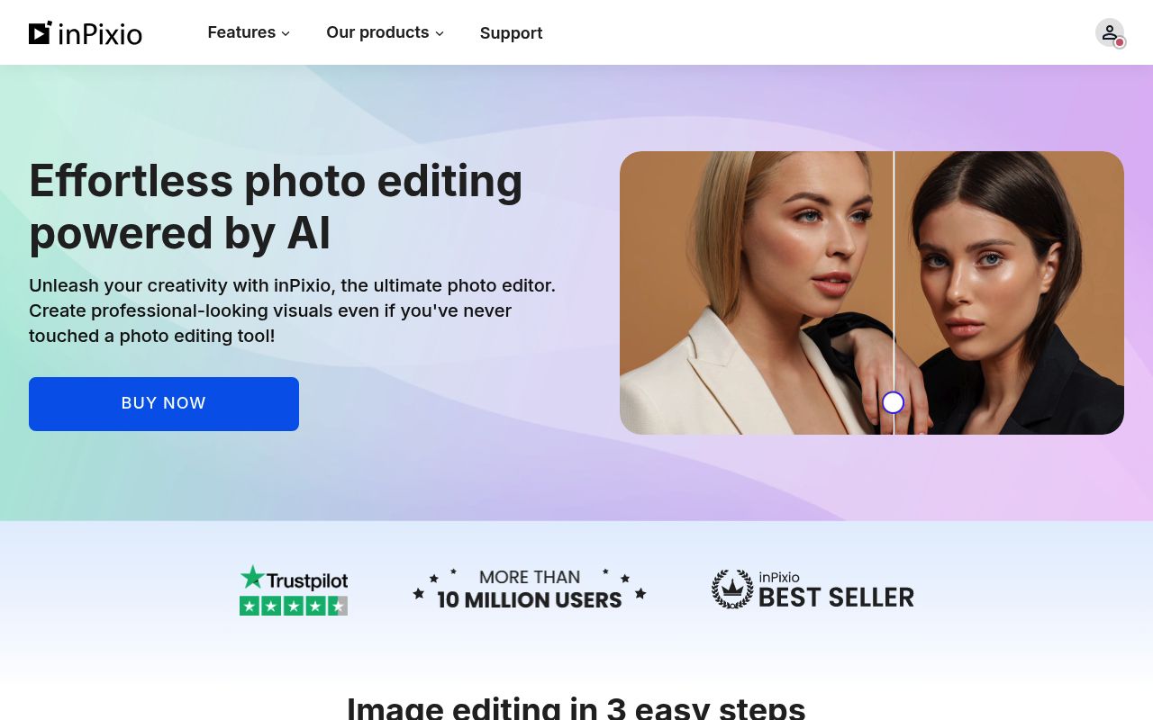 Inpixio photo Editor preview