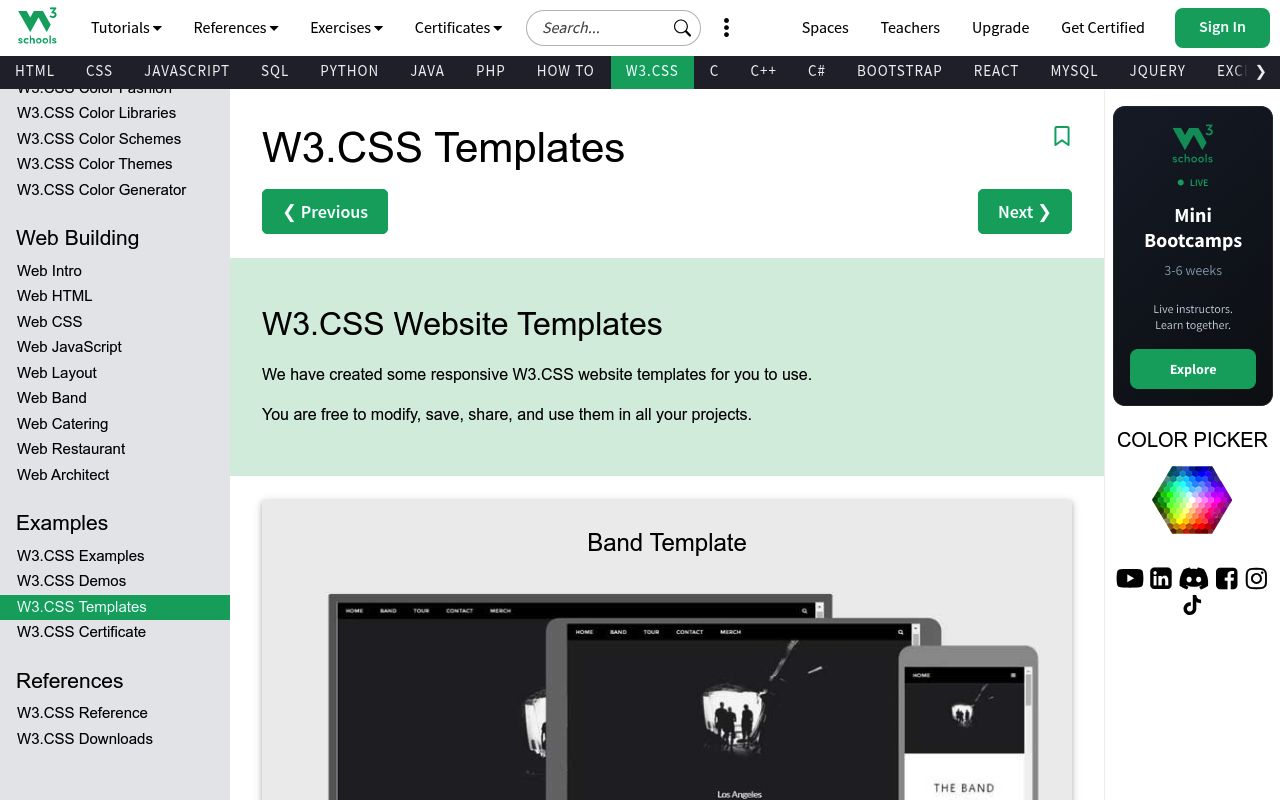 W3css_templates preview